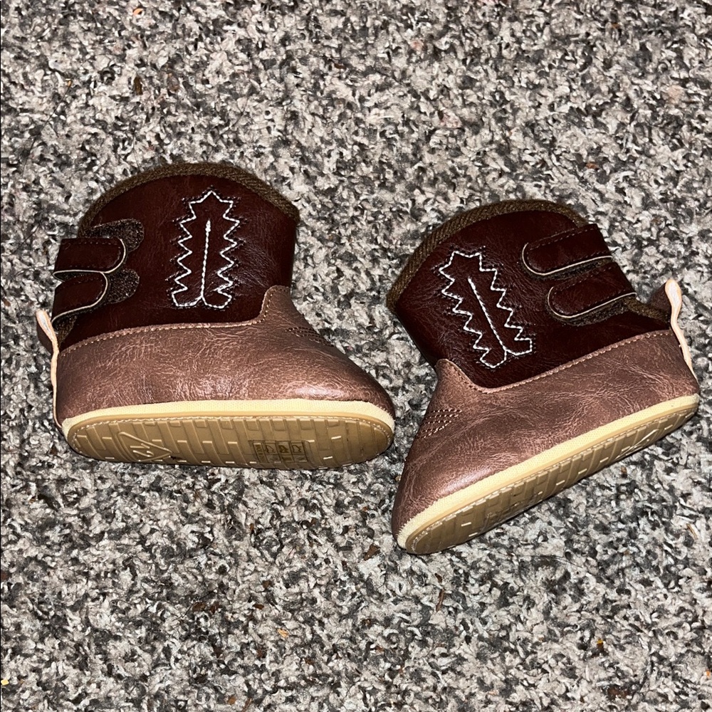 Brown Kids cow girl Boots